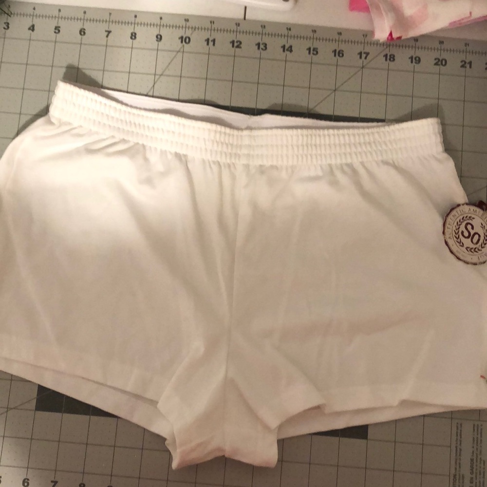 Brand new white cotton shorts.